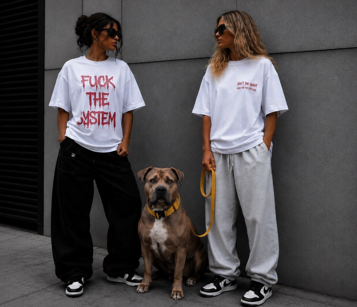 Oversize Tshirt | fuck the system