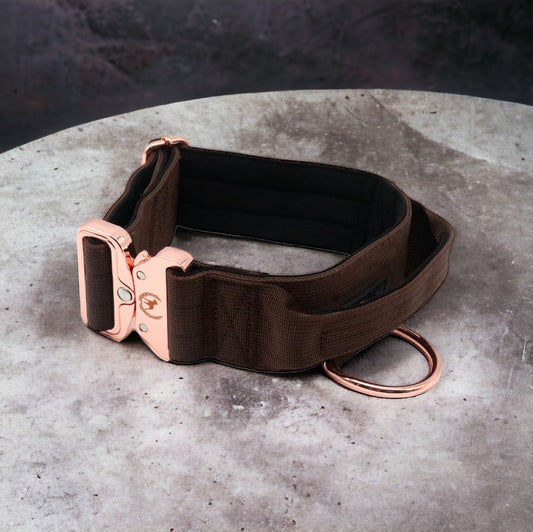 Combat Collar I chocolate-rose