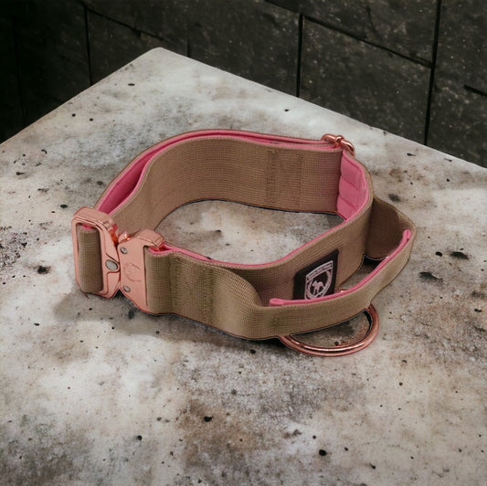 Combat Collar I creamy-rosegold