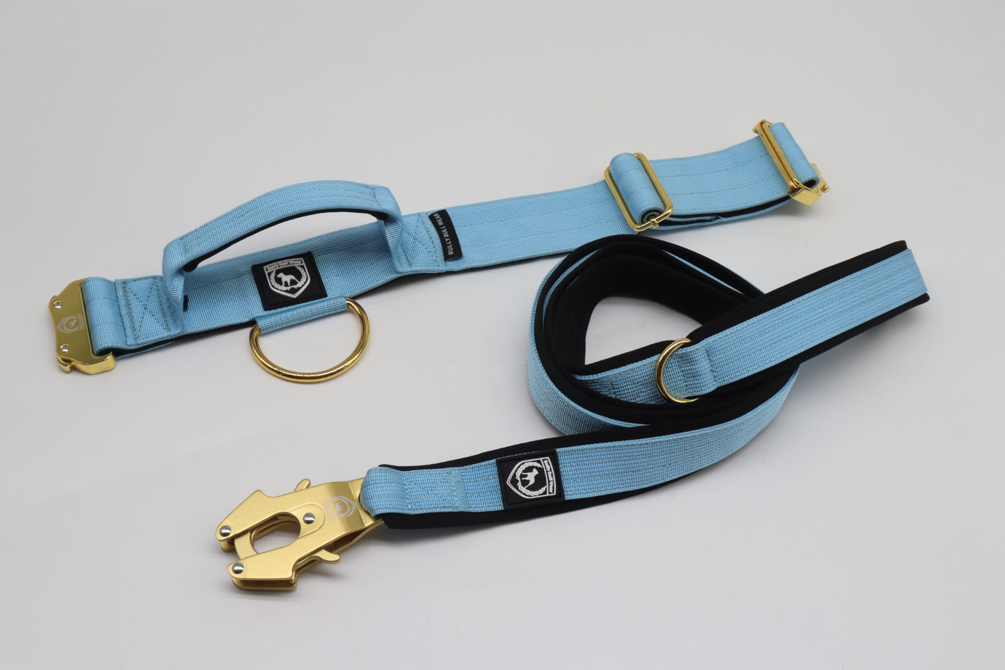 Combat Collar | babyblue - gold