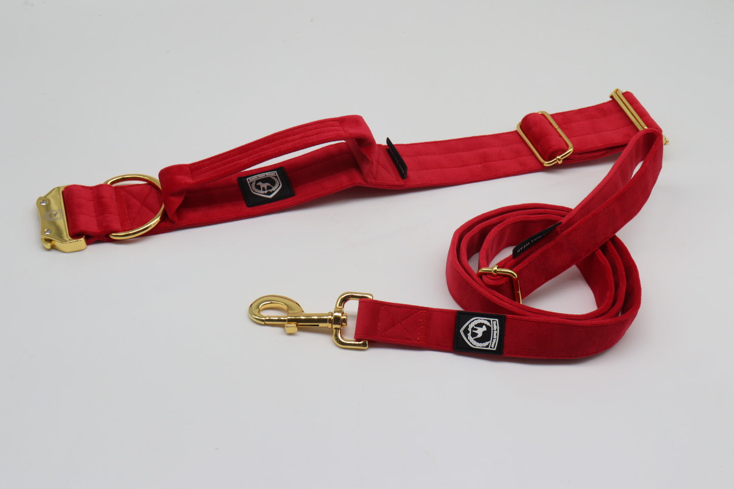 Combat Collar Samt - red