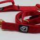 Combat Collar Samt - red