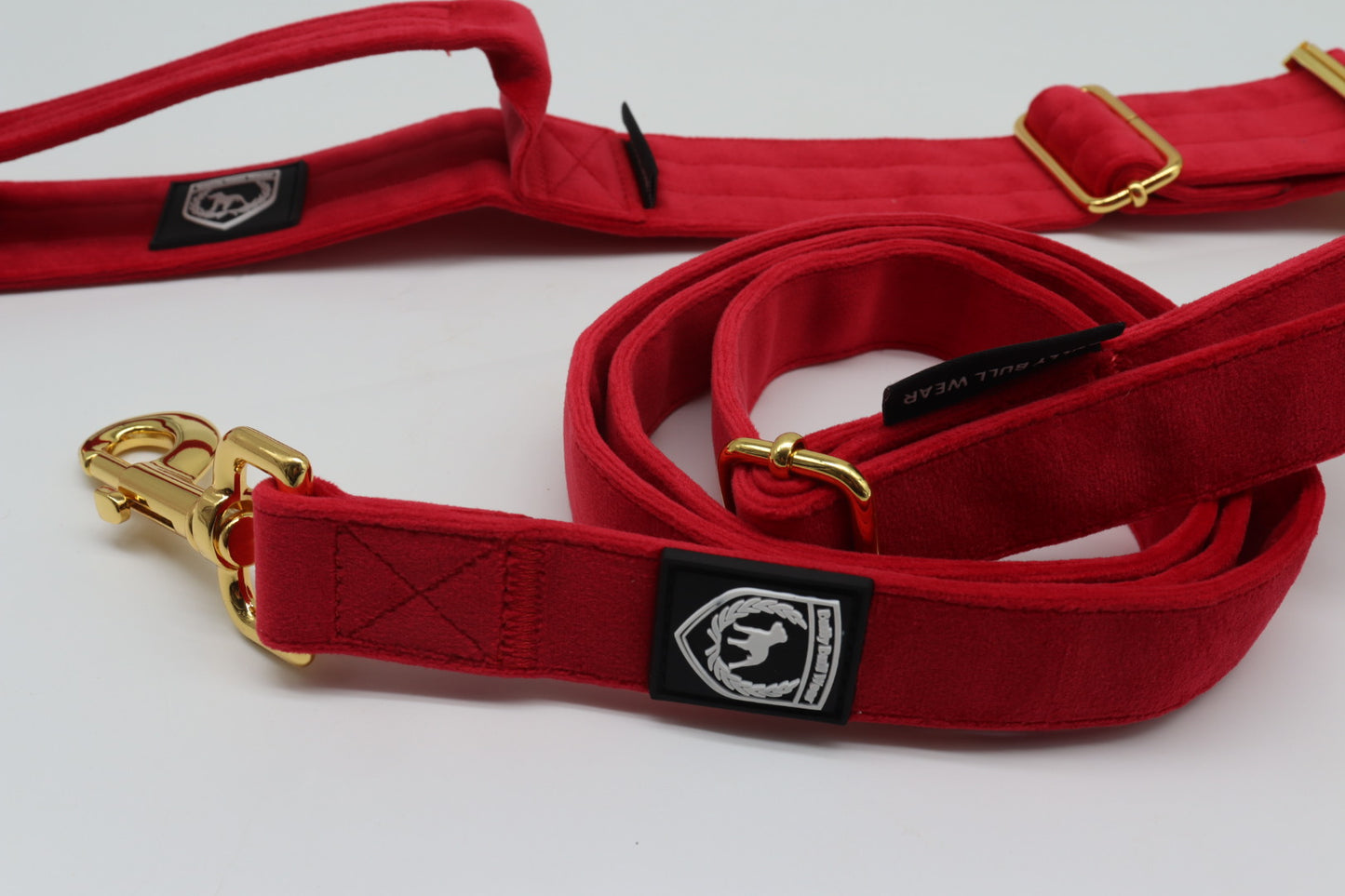 Combat Collar Samt - red