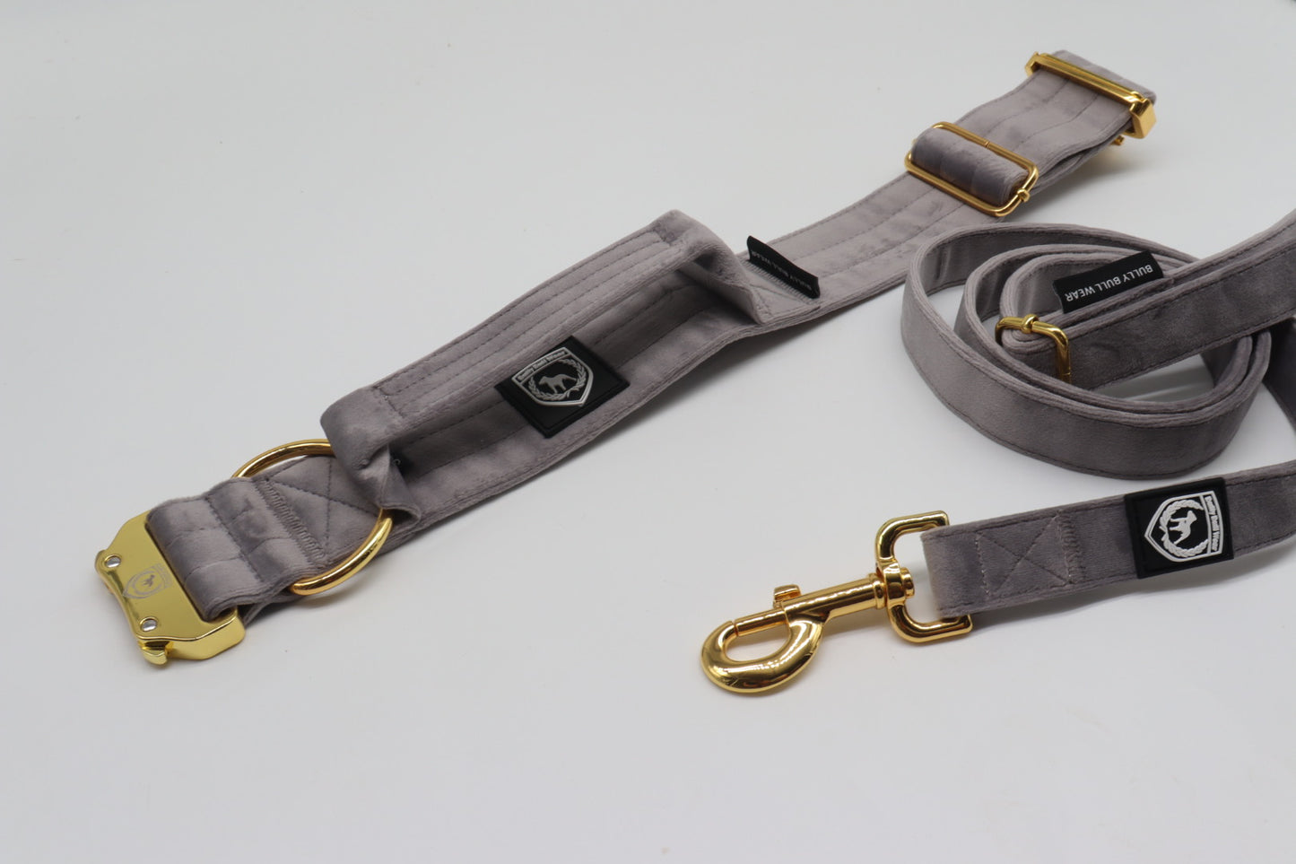 Combat Collar Samt - grey