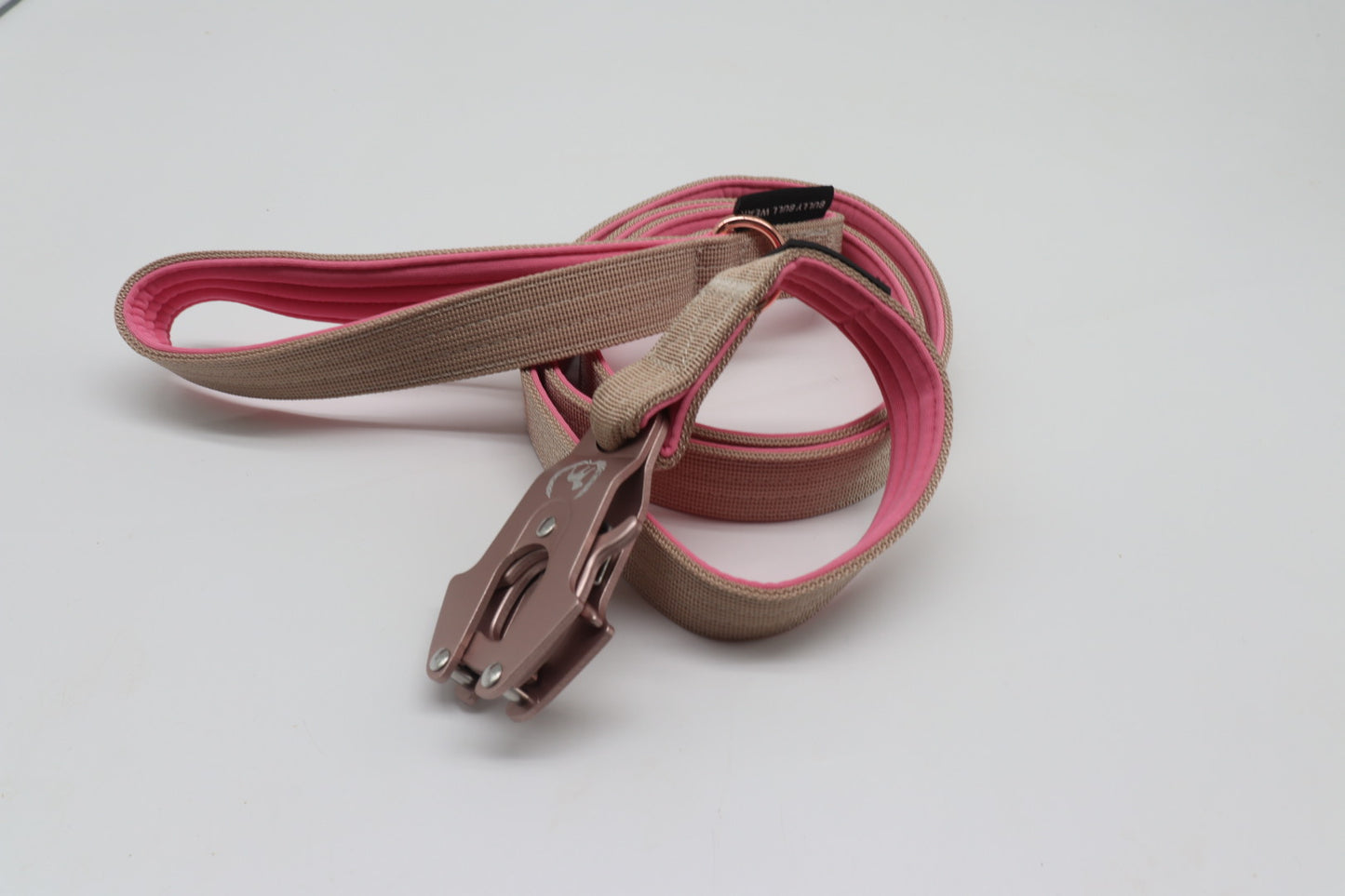 Combat Leash I creamy - rosegold