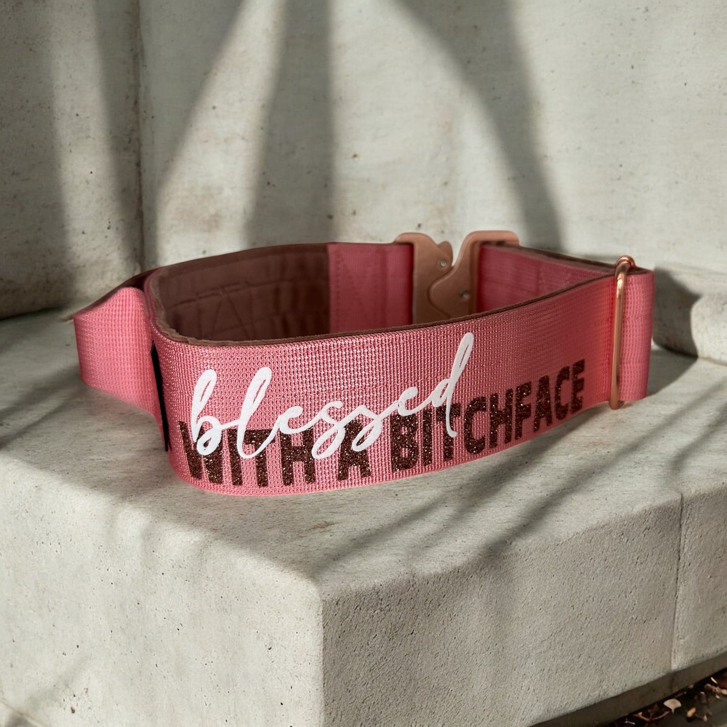 Combat collar | Rosa bitchface