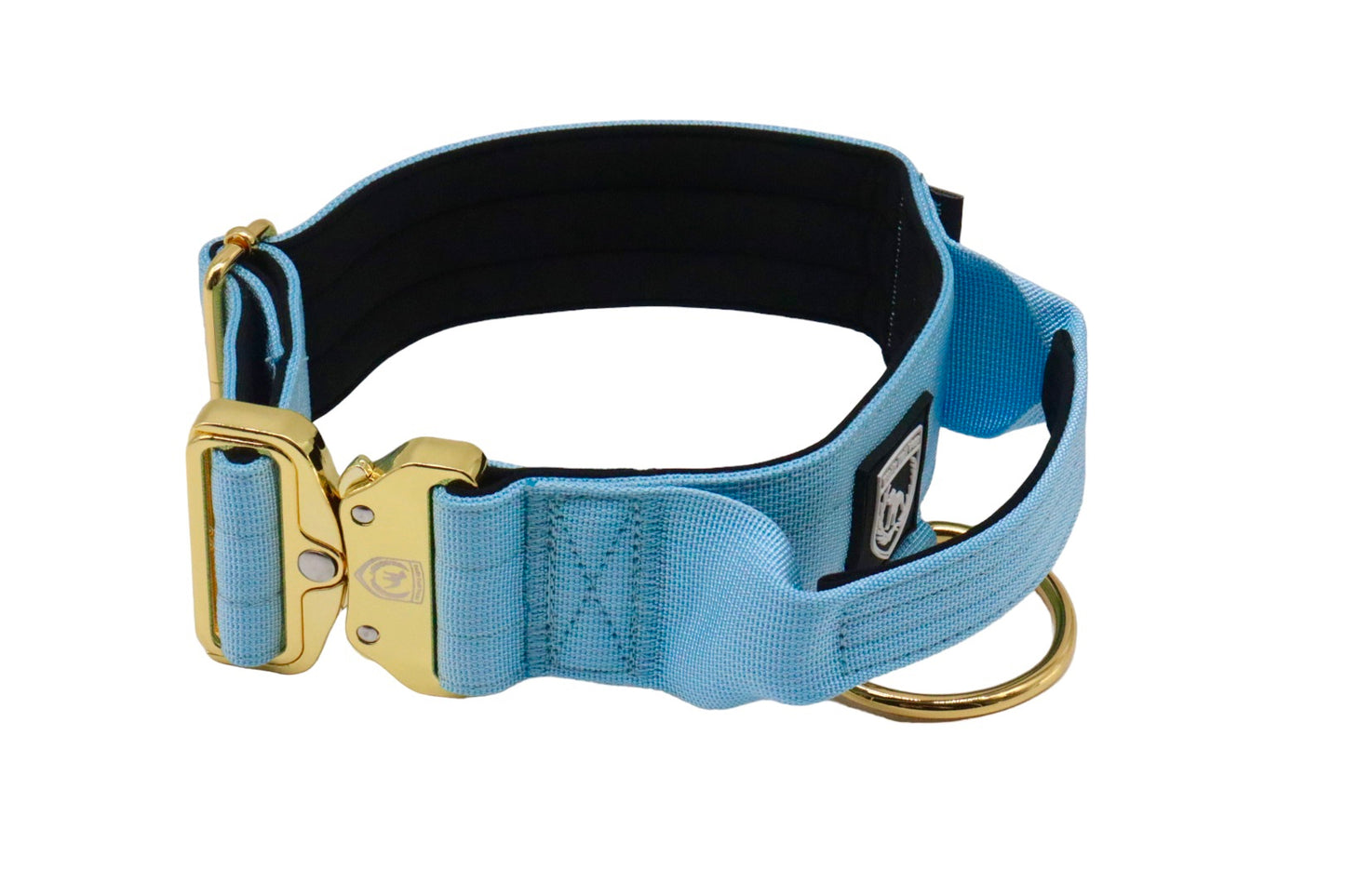 Combat Collar | babyblue - gold