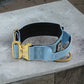 Combat Collar | babyblue - gold