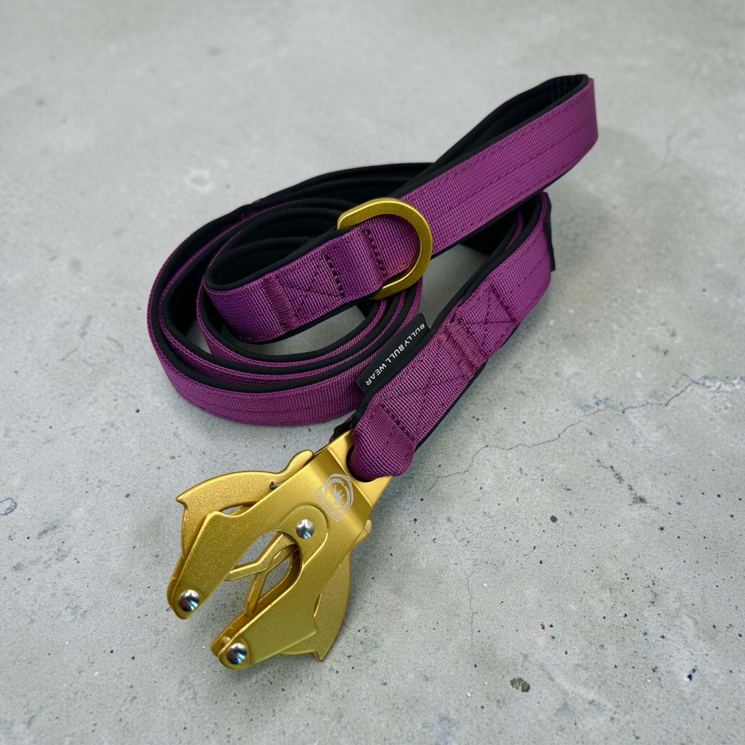 Combat leash | plum