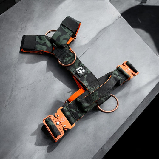 Shape chest harness | black rose gold