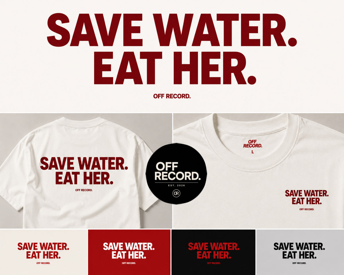 Shirt - save water . eat her