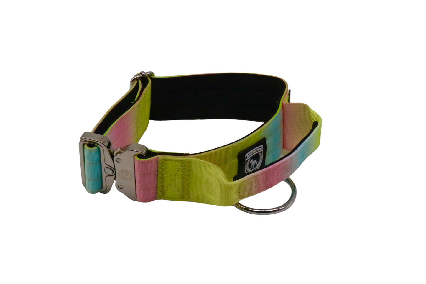 Combat Collar  | rainbow - platinum