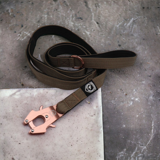 Combat Leash I desert - rosegold