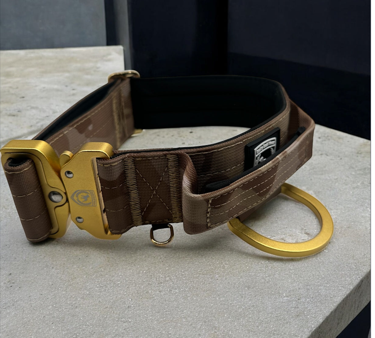 Combat Collar I Desert Camouflage Gold