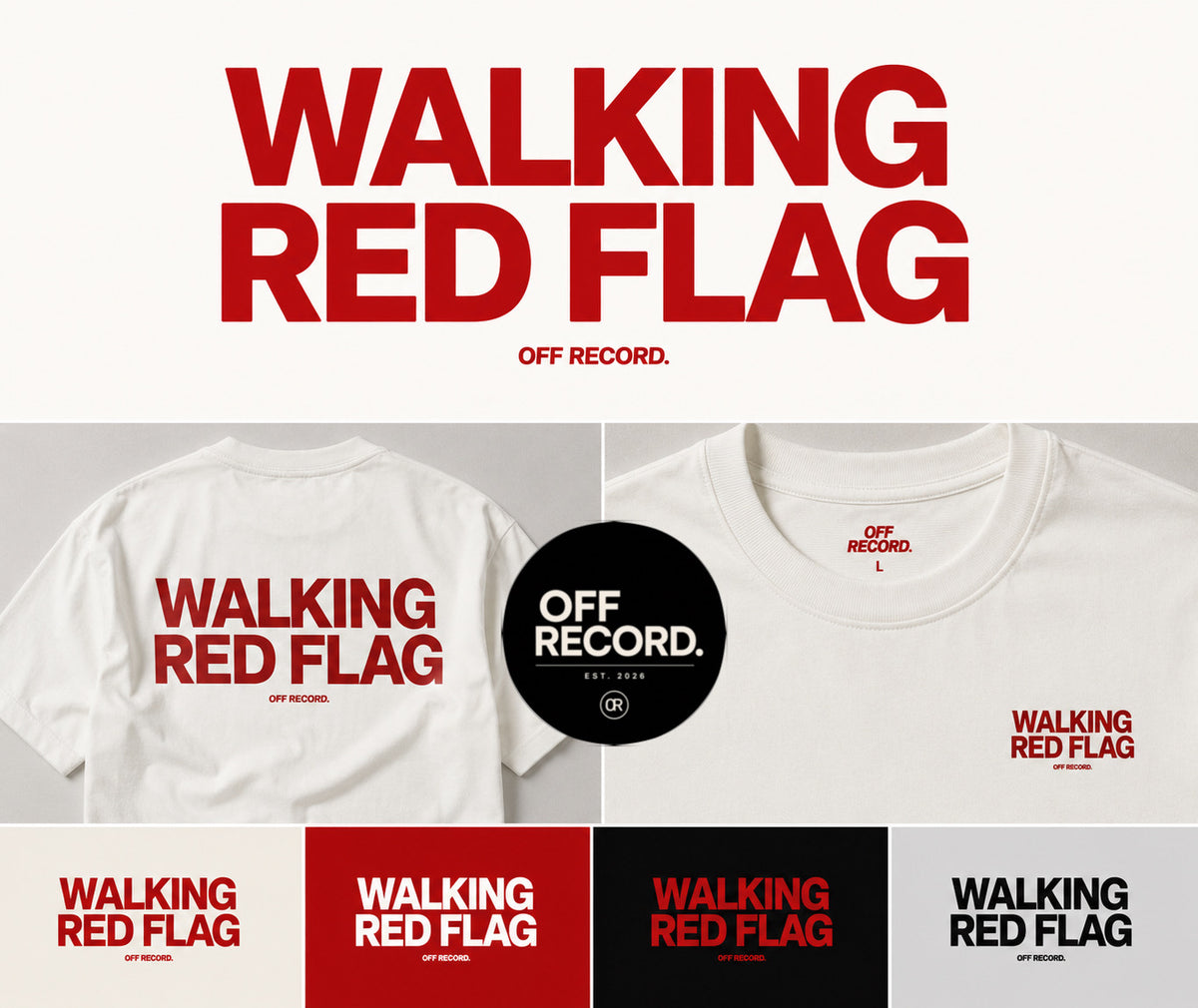 Shirt - walking red flag