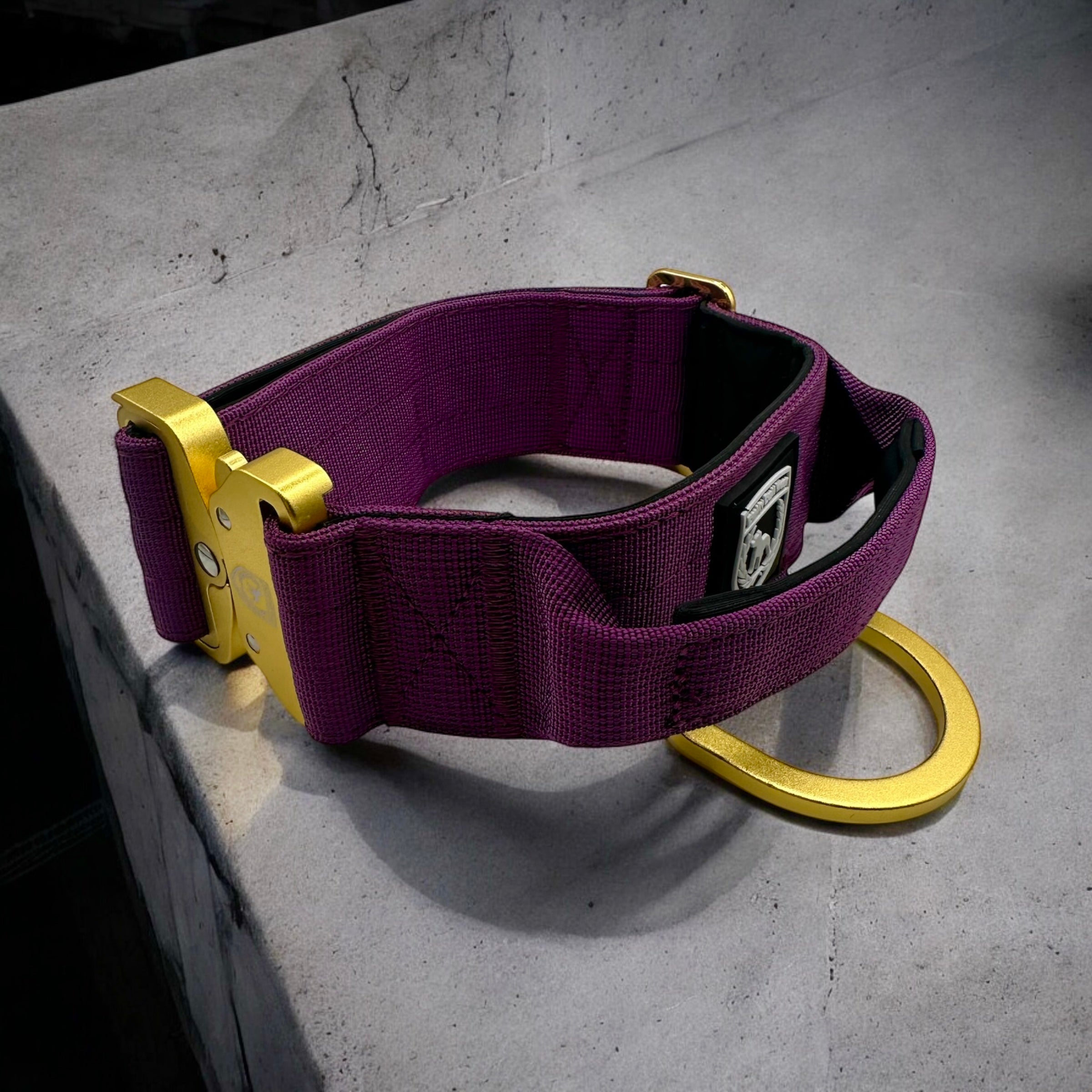 Combat Collar | plum-gold