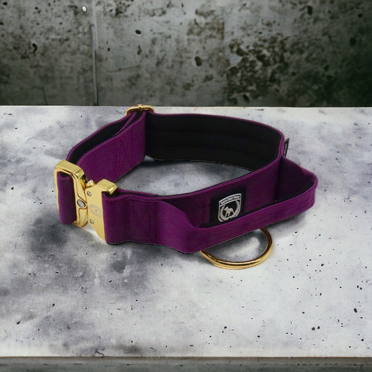 Combat Collar | plum-gold