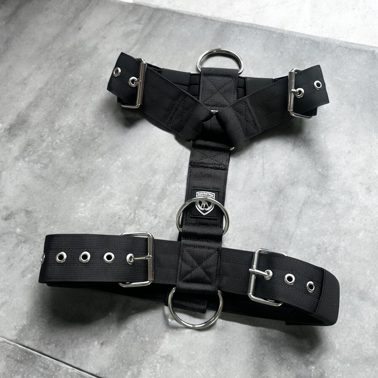 Basic Geschirr Rollschnalle | black Silber