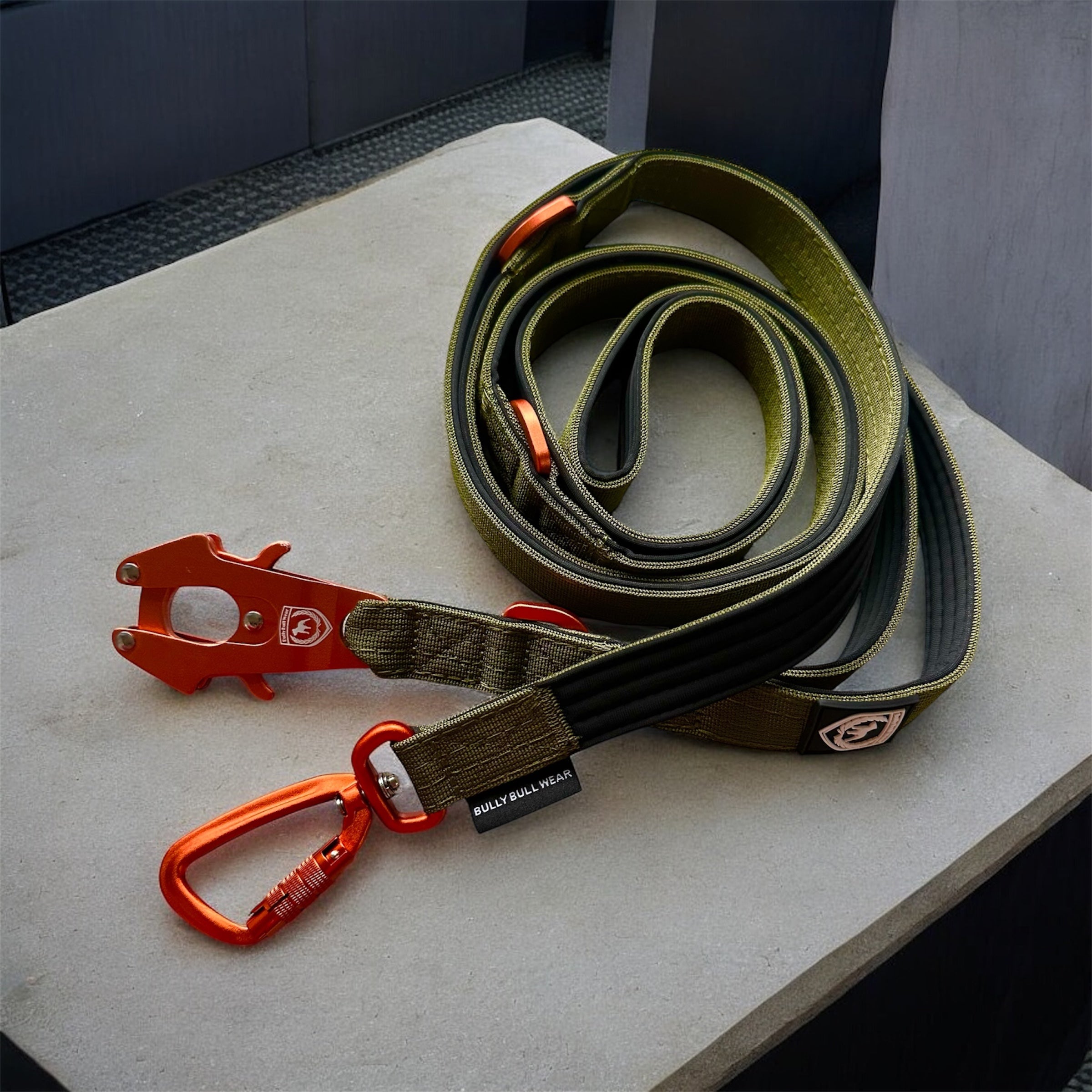 Combat Saftey leash | armygreen bronze