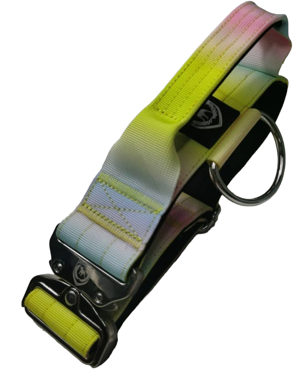 Combat Collar  | rainbow - platinum