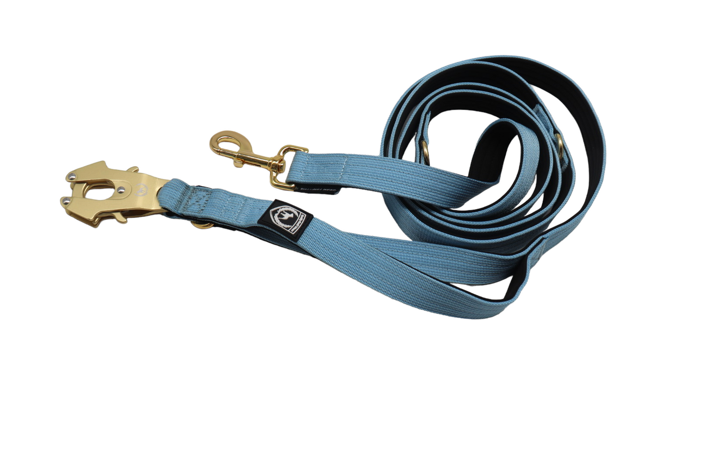 Combat Multi Leash mit Kurzführer | babyblue-gold