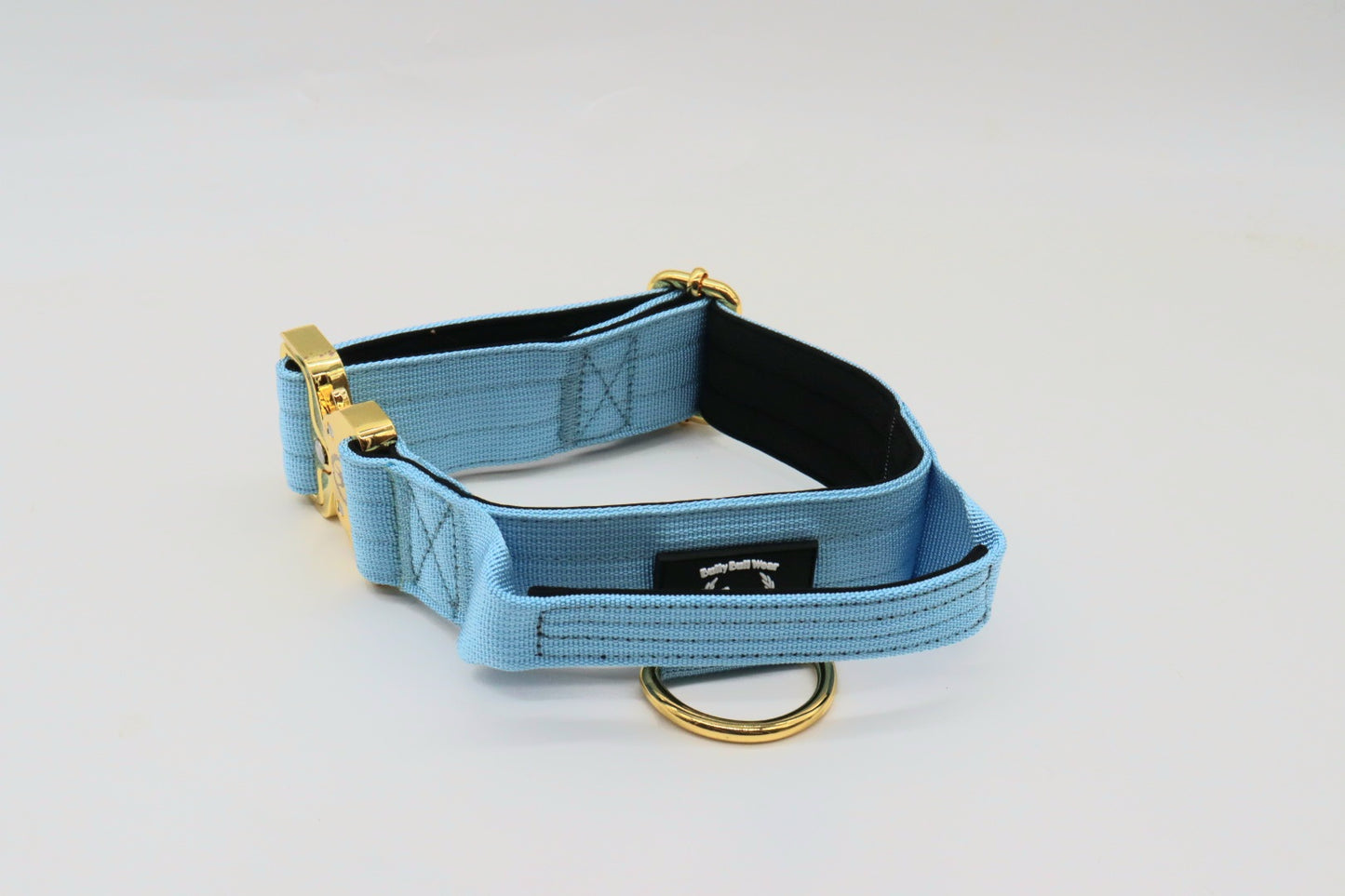 Combat Collar | babyblue - gold